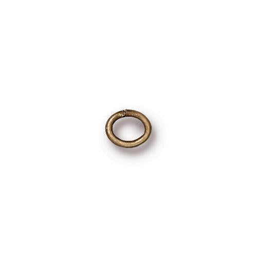 6.5mm Oval Jump Ring (4 Metal Options) - 50 pcs.